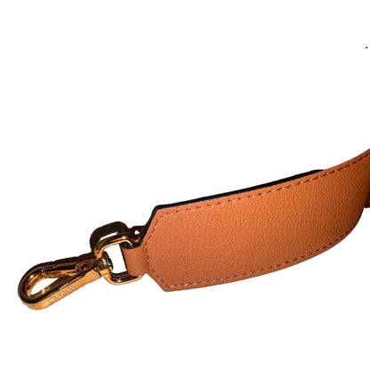 Versace Half-Moon La Medusa Vitello Leather Summer Nude Brown Crossbody Handbag