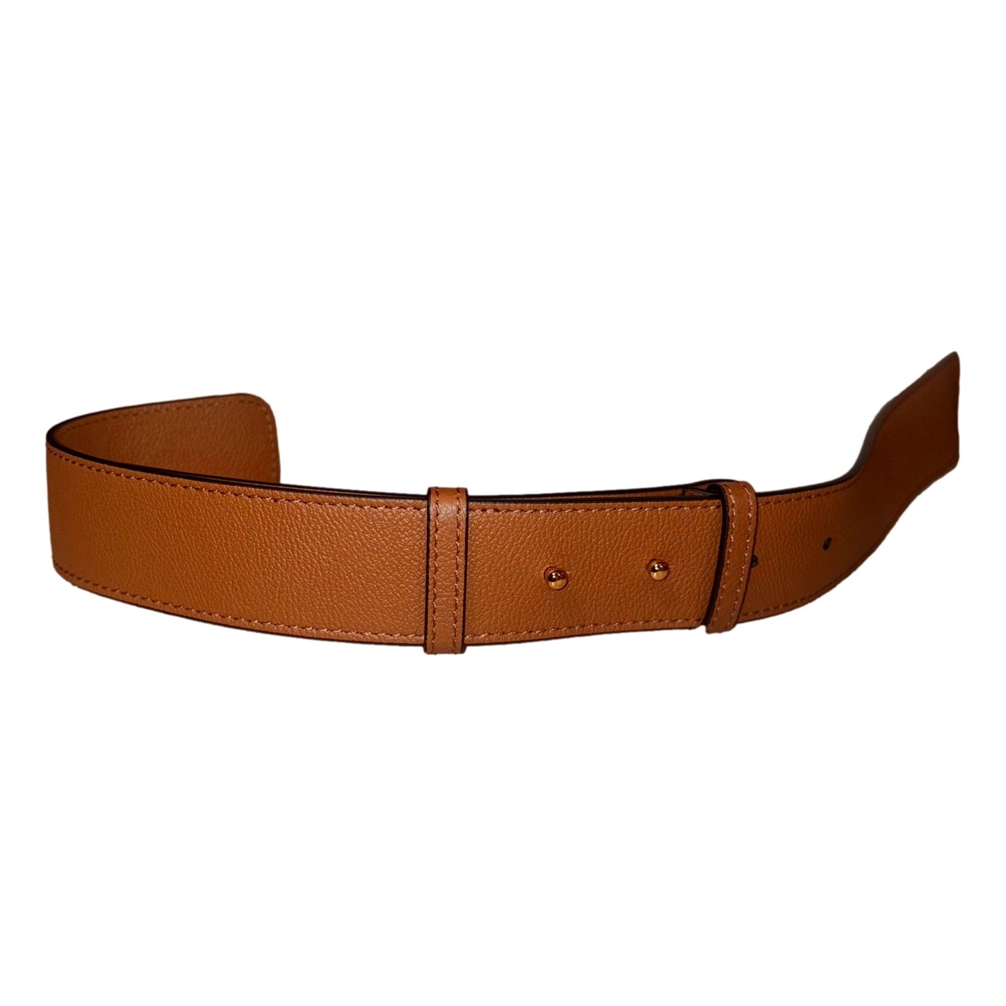 Versace Half-Moon La Medusa Vitello Leather Summer Nude Brown Crossbody Handbag