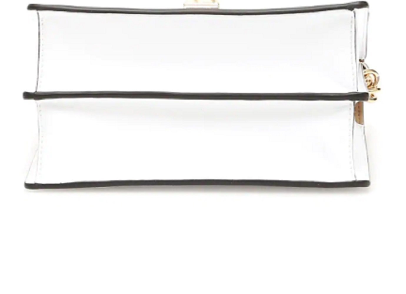 Fendi Kan I White Multi Color Flowers Leather Chain Bag