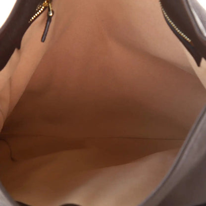 Gucci 1955 Morsetto Large Leather Horsebit Drawstring Brown Bucket Bag