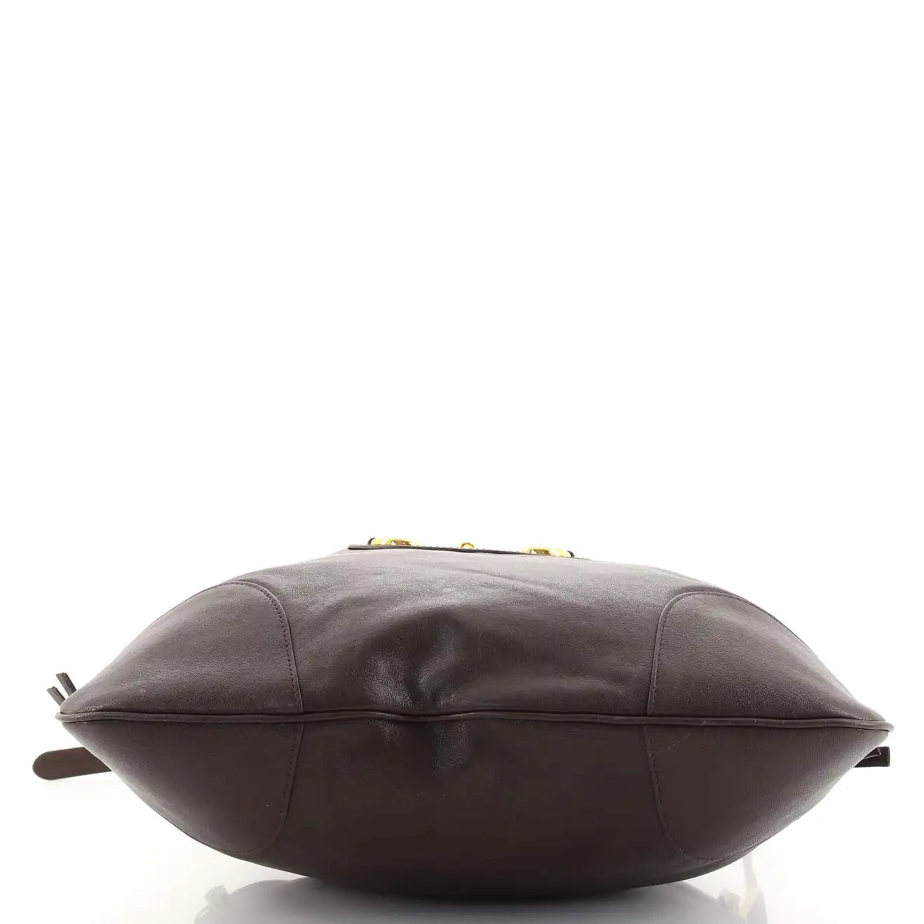 Gucci 1955 Morsetto Large Leather Horsebit Drawstring Brown Bucket Bag