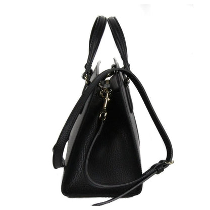 Gucci Soho Leather Structured Small Tote Crossbody Bag Black