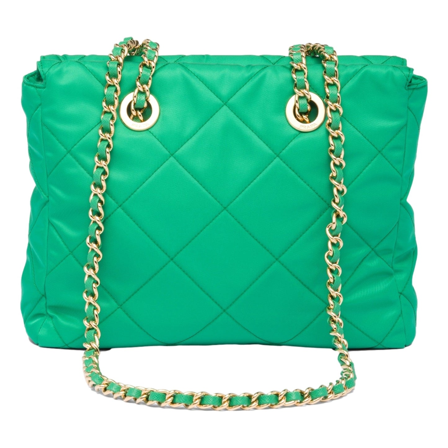 Prada Re-Edition Menta Green 1995 Chaîne Re-Nylon Tote Bag