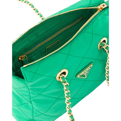 Prada Re-Edition Menta Green 1995 Chaîne Re-Nylon Tote Bag