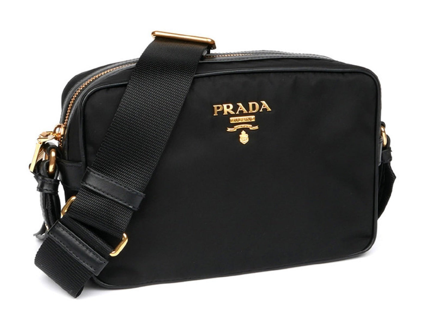 Prada Black Tessuto Nylon Crossbody 1BH089