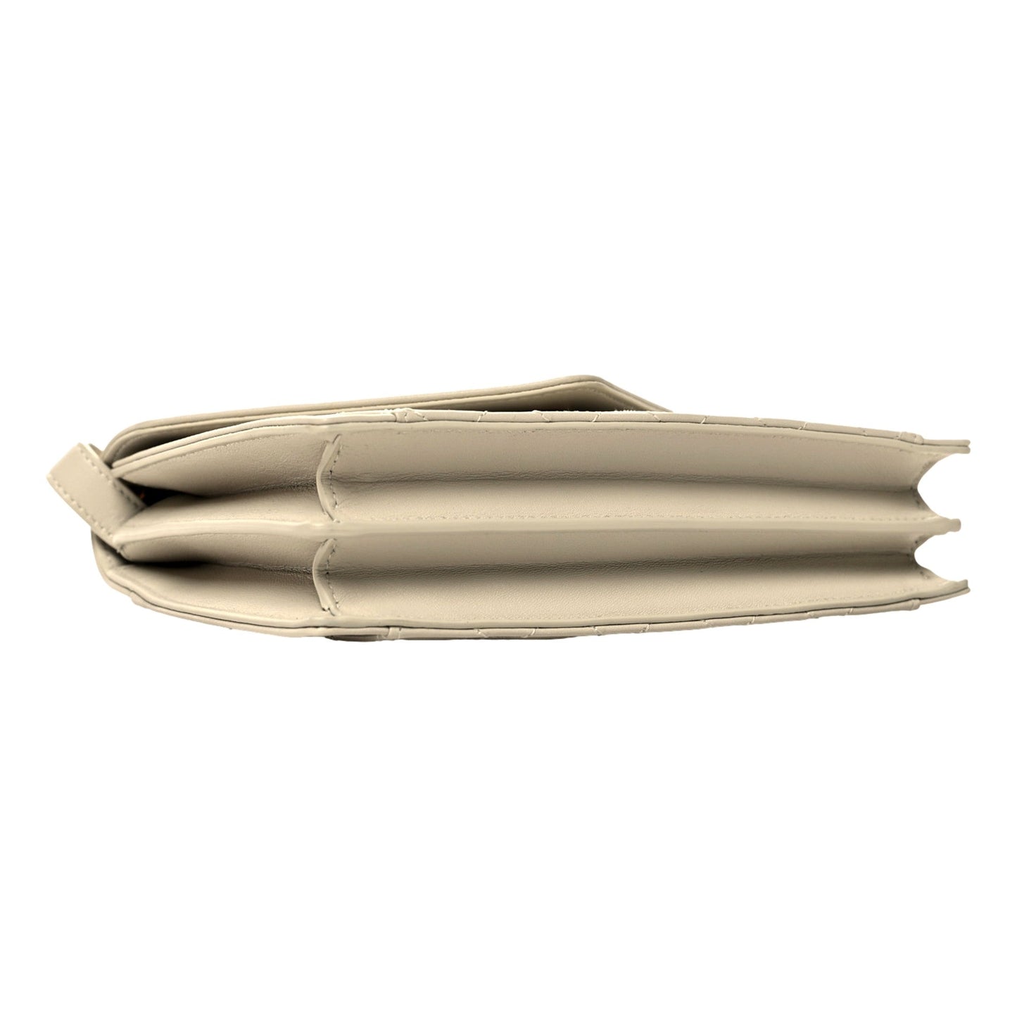 Saint Laurent Gabby Quilted Ivory Crema Lambskin Shoulder Bag