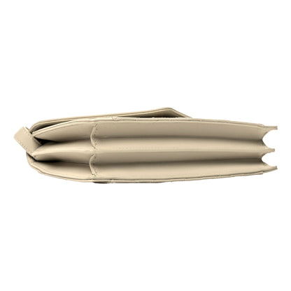 Saint Laurent Gabby Quilted Ivory Crema Lambskin Shoulder Bag