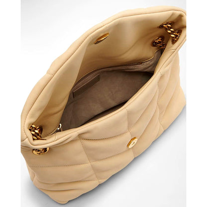 Saint Laurent Lou Puffer Medium Shoulder Bag in Quilted Leather